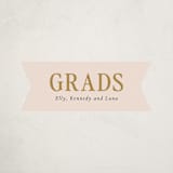 "let's party grad" - Graduation Stickers in Cloud by Sara Hicks Malone - Front