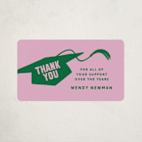 "Capped" - Graduation Stickers in Roses by Inkblot Design - Front