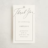 "Carlisle" - Graduation Favor Tags in Latte by Deynaaz Daraei - Front