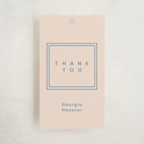 "Classically done" - Graduation Favor Tags in Country Blue by Inkblot Design - Front