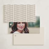 "Livia" - Graduation Favor Tags in Cream by Jelena Vuletic - Back of Card Options