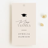 "A Grad Party" - Graduation Favor Tags in Cream by Ana Sharpe - Front