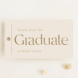"Typeset" - Graduation Favor Tags in Dove by Erin L. Wilson - Front