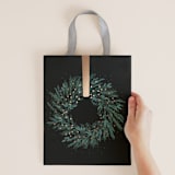 "Woodland Snow" - Gift Bag Collection in Pine by Multiple Artists - Holiday Wreath by Kacey Kendrick Wagner