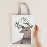 "Woodland Snow" - Gift Bag Collection in Pine by Multiple Artists - Deerly by Lori Wemple