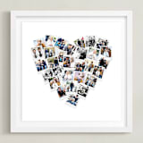 "Heart Snapshot Float Mount White Frame" - Float Mounted Framed Photo in White Frame by Minted - Front