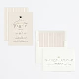 "A Grad Party" - Graduation Party Invitations in Cream by Ana Sharpe - Assembled