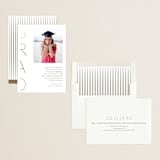 "Pansy" - Graduation Party Invitations in Latte by Deynaaz Daraei - Assembled
