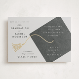 "Shimmering tassel" - Graduation Party Invitations in Smoke by Catherine Culvenor - Front