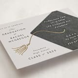 "Shimmering tassel" - Graduation Party Invitations in Smoke by Catherine Culvenor - Detail