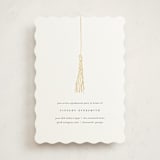 "Turning the Tassel" - Graduation Party Invitations in Pearl by Katy Shen - Front