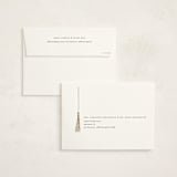 "Turning the Tassel" - Graduation Party Invitations in Pearl by Katy Shen - FREE Recipient Addressing