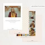 "Cordially" - Graduation Party Invitations in Cream by Ana de Sousa - Back of Card Options