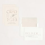 "Cordially" - Graduation Party Invitations in Cream by Ana de Sousa - Assembled