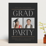 "Double Take" - Graduation Party Invitations in Cap and Gown by Erin L. Wilson - Front