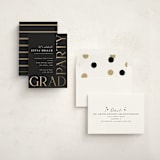 "Monte Carlo" - Graduation Party Invitations in Onyx by Robert and Stella - Assembled