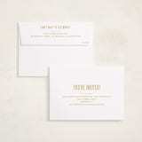"Pomp and Current Circumstances" - Graduation Party Invitations in Snow by Susan Brown - FREE Recipient Addressing