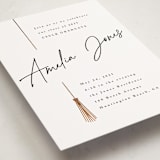 "Written Out" - Graduation Party Invitations in Pearl by Owl and Toad - Detail