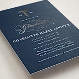"Medical Degree" - Graduation Party Invitations in Navy by Jill Means - Detail