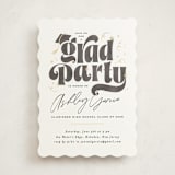 "Grad party type" - Graduation Party Invitations in Cotton by Creo Study - Front