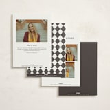 "Grad party type" - Graduation Party Invitations in Cotton by Creo Study - Back of Card Options