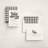 "Grad party type" - Graduation Party Invitations in Cotton by Creo Study - Assembled