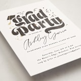 "Grad party type" - Graduation Party Invitations in Cotton by Creo Study - Detail