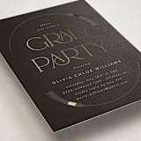 "Modern Elegance" - Graduation Party Invitations in Midnight by Morgan Kendall - Detail