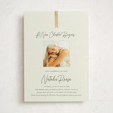 "A New Chapter" - Graduation Party Invitations in Stone by Rachelle Clarke - Front