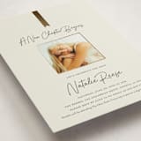 "A New Chapter" - Graduation Party Invitations in Stone by Rachelle Clarke - Detail