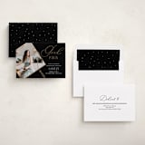 "Grad Party Sleek" - Graduation Party Invitations in Noir by Ilze Lucero - Assembled