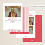 "toast the grad" - Graduation Party Invitations in Cherry by Megan Davis - Back of Card Options