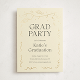 "Cheers to the Grad" - Graduation Party Invitations in Ivory by Zove Ahhh - Front