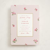 "Romantic Roses" - Graduation Party Invitations in Blush by Teju Reval - Front
