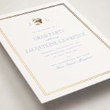 "Chesapeake" - Graduation Party Invitations in Sky Blue by Megan Davis - Detail