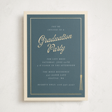 "Tasseled" - Graduation Party Invitations in Navy by AK Graphics - Front