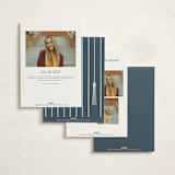 "Tasseled" - Graduation Party Invitations in Navy by AK Graphics - Back of Card Options