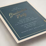 "Tasseled" - Graduation Party Invitations in Navy by AK Graphics - Detail