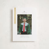 "Epilogue" - Graduation Announcements in Noir by Jackie Crawford - Front