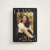 "Scholarly Surround" - Graduation Announcements in Licorice by Jessica Williams - Front