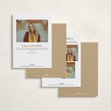 "staggered" - Graduation Announcements in Cloud by Lauren Chism - Back of Card Options