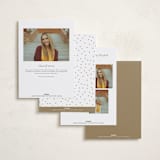 "High Point" - Graduation Announcements in Snow by Erica Krystek - Back of Card Options