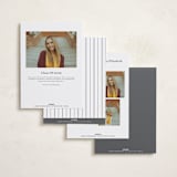 "Triple Frame" - Graduation Announcements in Pearl by Nicole Walsh - Back of Card Options