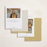 "Gilded Cap" - Graduation Announcements in Cloud by Olivia Goree - Back of Card Options