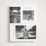 "Complete" - Graduation Announcements in Snow by Michelle Taylor - Front