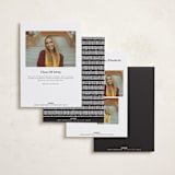 "Complete" - Graduation Announcements in Snow by Michelle Taylor - Back of Card Options