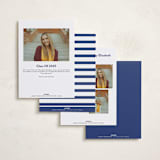 "Class Tradition" - Graduation Announcements in Blueberry by Jessica Williams - Back of Card Options