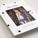 "Grad Confetti" - Graduation Announcements in Twinkle by Pixel and Hank - Detail