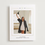 "Cap Frame" - Graduation Announcements in Noir by Annie Shapiro - Front