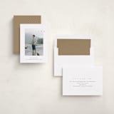 "Streamlined" - Graduation Announcements in Snow by Brandy Folse - Assembled